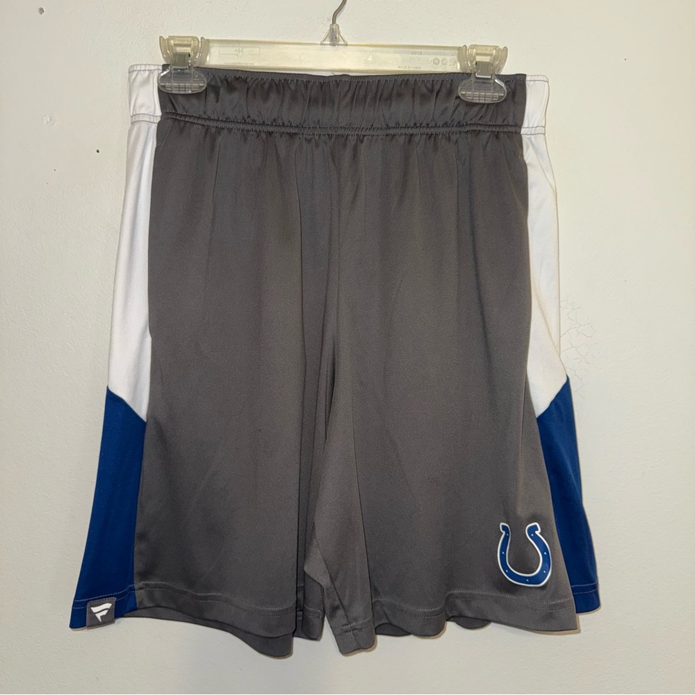 Fanatics Indianapolis Colts NFL Gray White Athletic M Shorts 7" Inseam